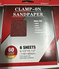 24 Sheets- 4 5  X 5 5  Palm Sander 1 4  Sheets Clamp On Sandpaper 60 Grit