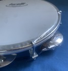 8  Tambourine Nylon Head 5 Pairs Jingles Injected Plastic Black Color Pandeiro