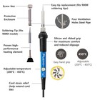 60w Adjustable Temp Soldering Iron Kit 5in1  Fast Heat  Electronics Repair Diy