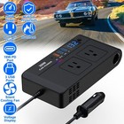 200w Car Power Inverter  Dc 12v To 110v Ac Outlet Adapter Usb Charger For Laptop