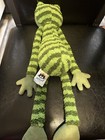 Jellycat Geen Frog Stripes Plush 16   
