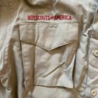 Boy Scouts Of America Long Sleeve Uniform Shirt Bsa Scout Youth Large   Patches