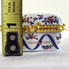 Imperial Porcelain Hinged Trinket Box Hebrews 13 5 Floral Christian China
