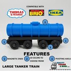 Wooden Railway 2 Fuel Tanker Train Custom Made Thomas Friends Brio Choose Color