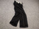 Vintage 1950   60 s Wool Black Straight-leg Evening Pants Button High Landing