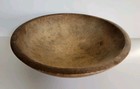 Vintage Turned Wooden Primitive Farmhouse Dough Chopping Bowl Antique 11 