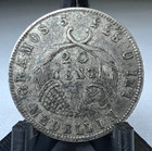 1884 Colombia 20 Twenty Centavos  Km  176 3  Silver  2 Year Type 