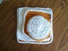 Handmade Crochet Cotton Cleaning  dish washcloths And Pot Scrubber  Gift 4 Sizes