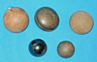 Vintage Lot Of 4 Bakelite   1 Wooden Gear Shift Knobs