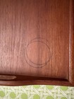 Vintage Mid-century Goodwood Genuine Teak Serving Tray   Cutout Handles 