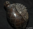 China Chinese Ancient Dynasty Bronze Animal Bird Statue Incense Burner Censer