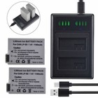 2 Lp-e8 Battery dual Charger For Canon Eos Kiss X4  Kiss X5  Kiss X6  550d  650d
