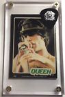 Queen Freddie Mercury 1979 Donruss Card  49  authentic Brian Guitar Pick Display