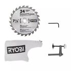 Compound Miter Saw 18-volt Cordless 7-1 4 In  Construction Jobsite  tool Only 
