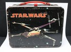 Star Wars 1977 Metal Lunchbox  Red Handle Original Movie Artwork   Side Artwork