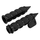 1 Inch Handlebar Grips 25mm Aluminum Hand Grips Compatible With Black-spike End