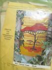 Vtg Rumpelstiltskin Tuft-hooking Latch Hook 602 African Trees Rug Canvas 28x44