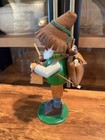 Vtg Steinbach Incense Smoker Bunny Rancher Volkskunst Wood Figure Germany