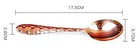 Copper Spoons  99 9  Pure Copper Long Soup Spoons  Dessert Spoons table Spoon   