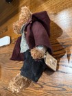 Vintage Russ Berrie   Co Teddy Bear In Hooded Sweater   Pants Plush 14  Nwt