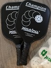 Pickle-ball Inc  Champion Graphite Pickleball Paddles   12 Balls - Made Usa 