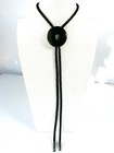 Vintage Wood And Turquoise Bolo Tie Western Handmade