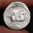 Pegasus Denarius Roman Republic Silver Coin 90bc Winged Horse Ancient Rome