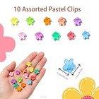 Mini Flower Hair Claw Clips  Small  Tiny Clip For Girls Spring Color