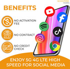 Sim Card Kit For Smart Phones   Cellphones   Preloaded  11 Monthly Plan - Unlim