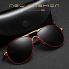 Pilot Polarized Sunglasses Uv400 For Men Women Driving Fishing Retro Frame Use