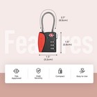 Tsa Approved Cable Luggage Locks  3 Digit Combination Padlocks  Travel Lock F   