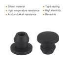 Silicone Snap In Locking Hole Plugs rubber Panel Seal Cover Flush Type 5mm 10