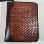 Franklin Quest Ring Binder Planner Organizer Calfskin Leather 10079 Zip 9 x11  