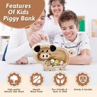 Wooden Piggy Bank For Kids Kids Money Banks For Boys Girls Kids Toddler Bank