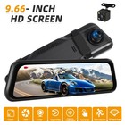 10  Hd 1080p Dual Lens Car Dvr Dash Cam Video Camera Recorder Rearview Mirror