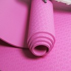 Eco Yoga Mat 72  6mm Thickness With Carrying Strap Pink