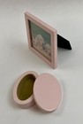 Pink Pet Memorial Urn Wooden Box Dog Cat Ashes Cremation Photo Frame 9  X 6 
