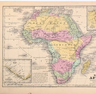 1852 Africa  Map Original  10x8  Ethiopia - Sudan - Cape Colony - Somalia