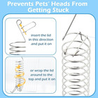 2pcs Rat Enrichment Toys Stainless Steel Foraging Fruit Veg Holder Rodent Bird