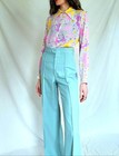 Vintage 1970s Bell Bottom Pants  Sir For Her 70s High Waist Flares  28x32