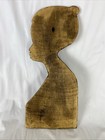 Vintage African Woman Wooden Carved Art Wall D  cor Approx  20 5 x9 5 