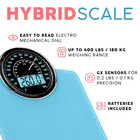 Hybrid Bathroom Scale For Body Weight - Analog   Digital Display  400 Lbs