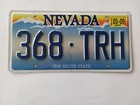 2009 Nevada License Plate 368 Trh The Silver State