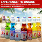 Ramune Japanese Soda Soft Drinks - Original  Strawberry  Melon  Lychee  Grape  B