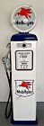 New Mobil Mobilgas Reproduction Antique Replica Gas Pump  White   Blue Free Ship