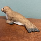 Vintage 1975 Aynsley Common Seal England Fine Porcelain Statue Sea Lion Caves