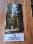British Columbia Canada Road Map 1979-1980 Super Natural Vintage Rare