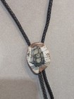 Vintage Sailing Ship Scrimshaw Bolo Tie