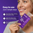 Drdent Purple Teeth Whitening Strips - 7 Whitening Sessions - Safe For Enamel