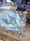 Pabst Blue Ribbon Beer Mirror 1989 Wisconsin Turkey Stamp First Series Sign Pbr